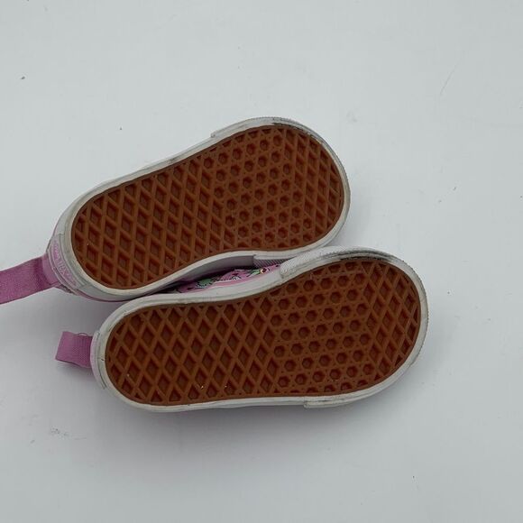 Vans purple alpaca and cactus print slip on sneakers toddler size 4.5 - Picture 8 of 9